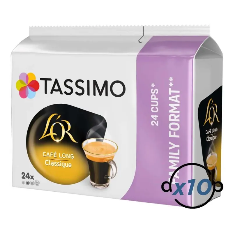 Tassimo L'OR Café Long Classique 24, 10 unidades - 240 cápsulas Tassimo L'OR Café Long Classique 24, 10 unidades - 240 cápsulas