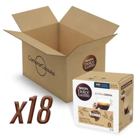 Café Risretto Bonka 18 cajas, 288 cápsulas | Dolce Gusto Nescafé