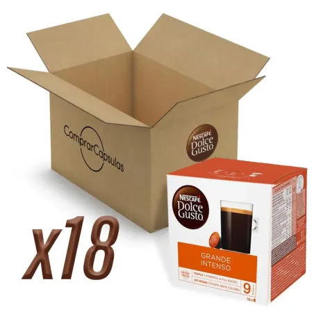Café Grande Intenso 18 cajas, 288 cápsulas | Dolce Gusto Nescafé