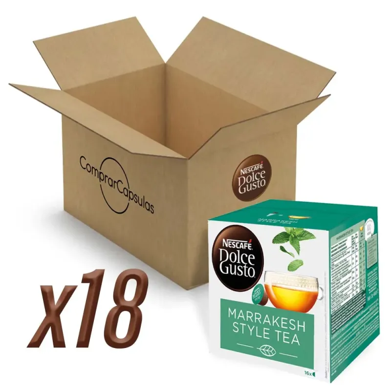 Marrakesh Style Tea 18 cajas, 288 cápsulas | Dolce Gusto Nescafé