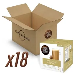 Café con Leche Delicato 18 cajas, 288 cápsulas | Dolce Gusto Nescafé
