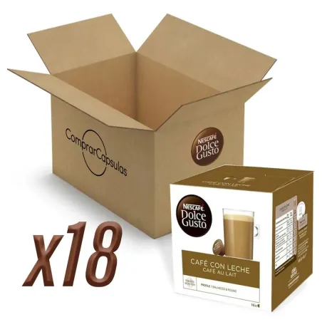 Café con Leche 18 cajas, 288 cápsulas | Dolce Gusto Nescafé