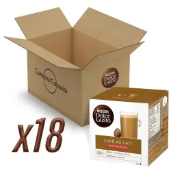 Café con Leche Descafeinado 18 cajas, 288 cápsulas | Dolce Gusto Nescafé