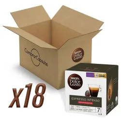 Café Espresso Intenso Descafeinado 18 cajas, 288 cápsulas | Dolce Gusto Nescafé