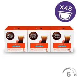 Dolce Gusto Lungo Descafeinado 3x16, 48 cápsulas
