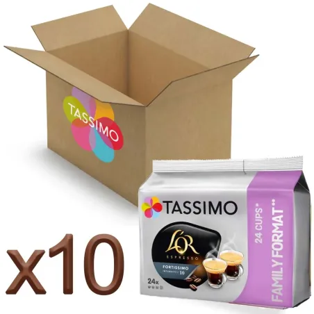 Tassimo L'OR Fortissimo 24, 10 unidades - 240 cápsulas