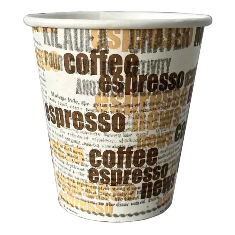 50 Vasos de papel de un solo uso 8oz - 240ml