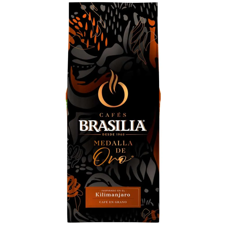 Café en grano Kilimanjaro 1kg Brasilia Medalla Oro FRONTAL