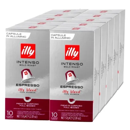 Café Intenso 100 cápsulas Illy compatibles con Nespresso