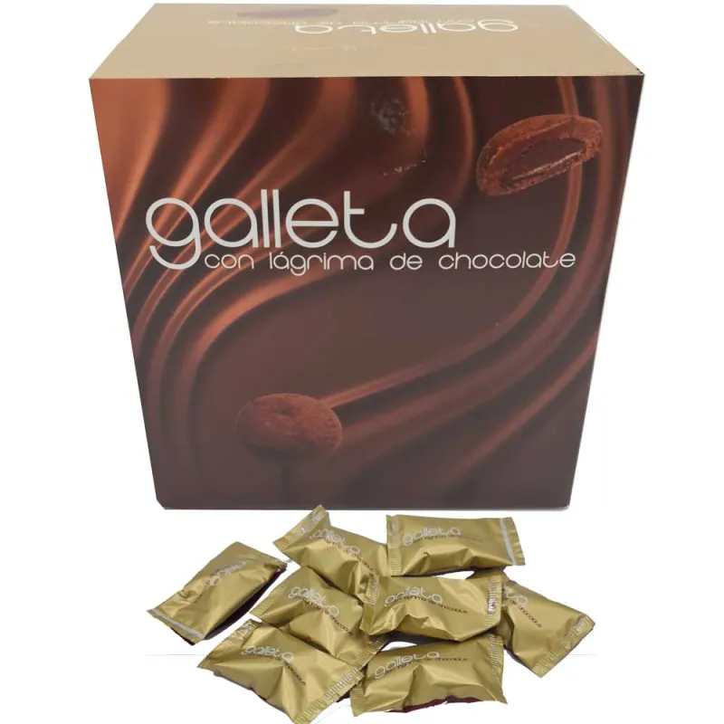 Galleta con Lágrima de chocolate caja de 1 Kg.