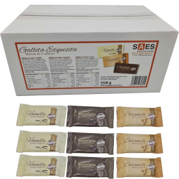 Galletasexquisita mezcla de 3 sabores 200 unidades de 5,6 gr
