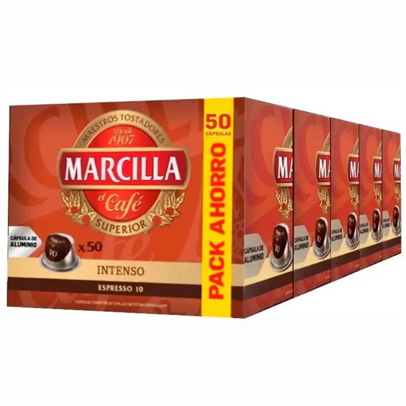 Marcilla Intenso 250 Cápsulas Compatibles Nespresso®