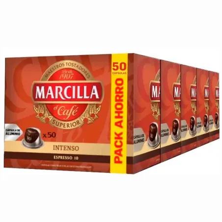 Marcilla Intenso 250 Cápsulas Compatibles Nespresso®
