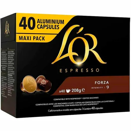 L'or Forza  40 Cápsulas Maxi Pack compatibles Nespresso Intensidad 9