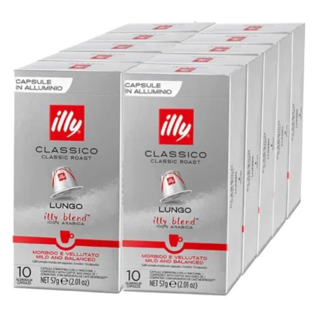 Café Lungo Classico 100 cápsulas Illy Nespresso