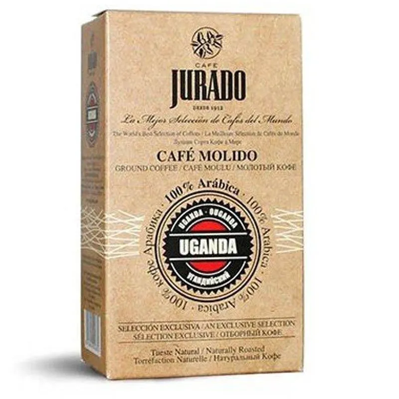 Uganda Café molido de Café Jurado. Cafes del mundo. 250g 8410894002882