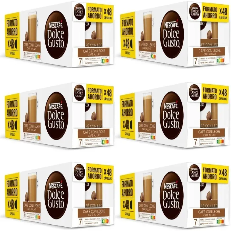 Café con Leche 18 cajas, 288 cápsulas Nescafé Dolce Gusto