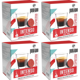 4 cajas Intenso de Café Jurado para Dolce Gusto 16 cápsulas