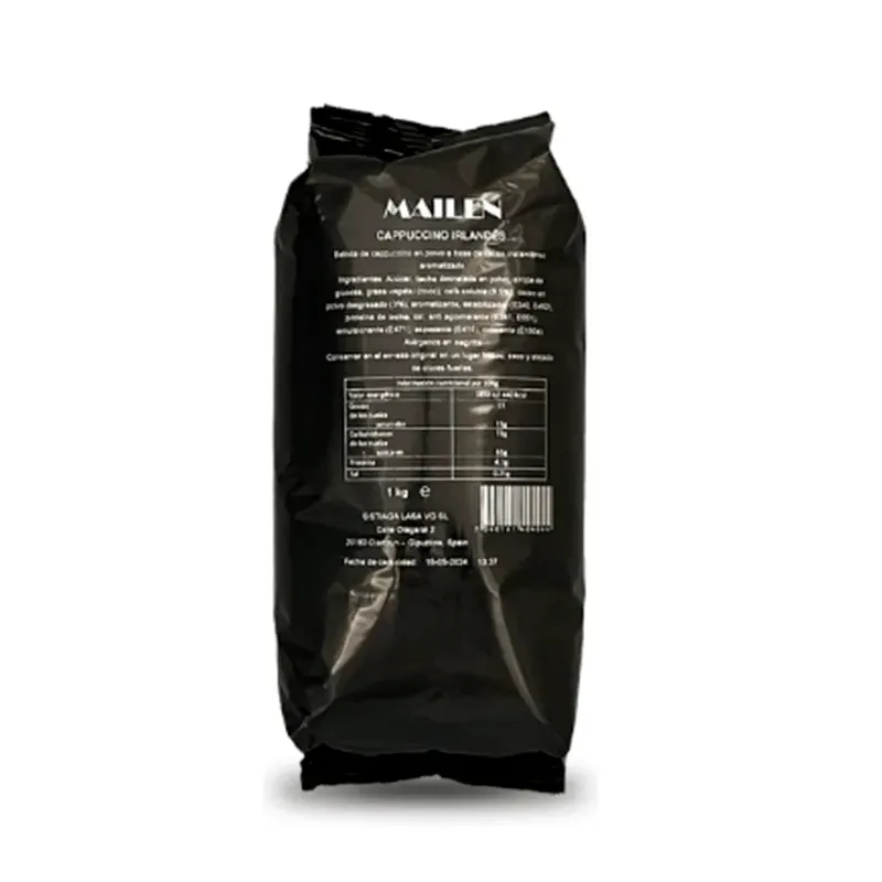 Cappuccino Irlandés (Irish) Mailen 1kg Soluble Especial Vending