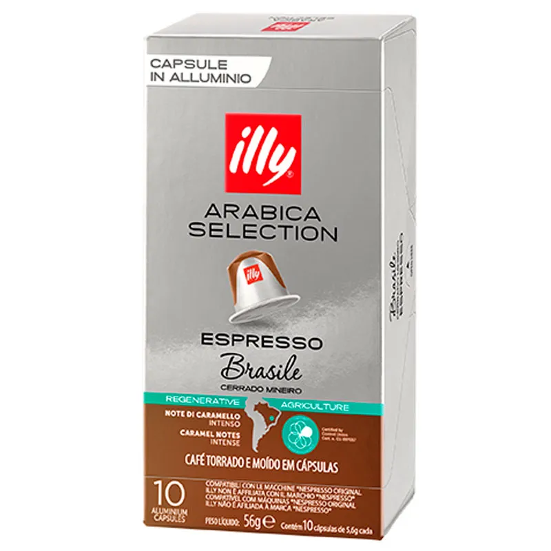 Café Brasile 10 cápsulas Illy Nespresso  