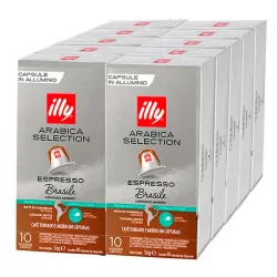 Café Brasil 10 cajas 100 cápsulas | Illy  Nespresso