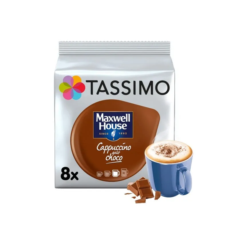 Maxwell House Cappuccino Choco 8 cápsulas Tassimo