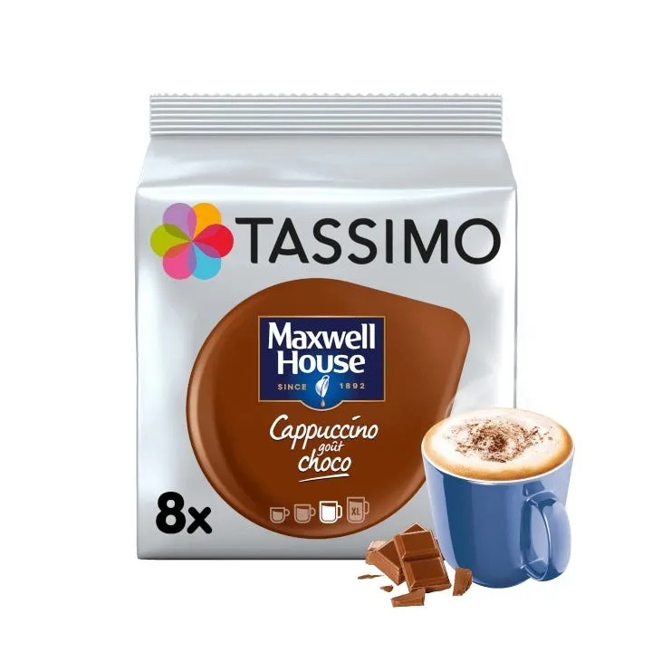 Maxwell House Cappuccino Choco 8 cápsulas Tassimo