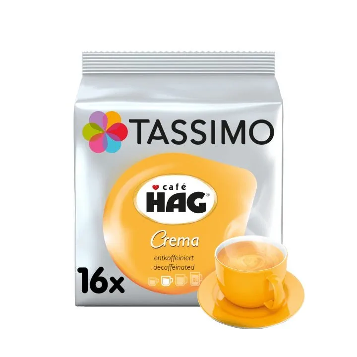 Tassimo Café Descaffeinato HAG Crema 16 cápsulas
