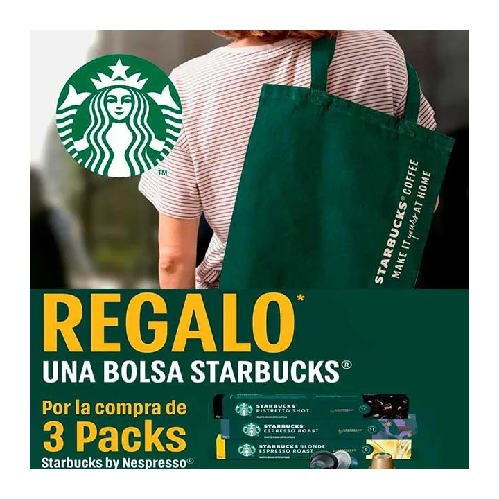 Bolsa Starbucks de Regalo comprado 3 unidades de Starbucks para Nespresso