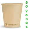 Vasos de Bambu para Café  4 onzas 110ml 50 unidades