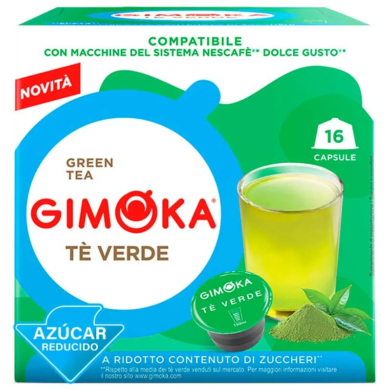 Té Verde 16 Cápsulas Gimoka compatibles con Dolce Gusto