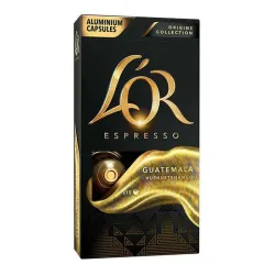 Guatemala L'OR, 10 Cápsulas aluminio Nespresso compatibles