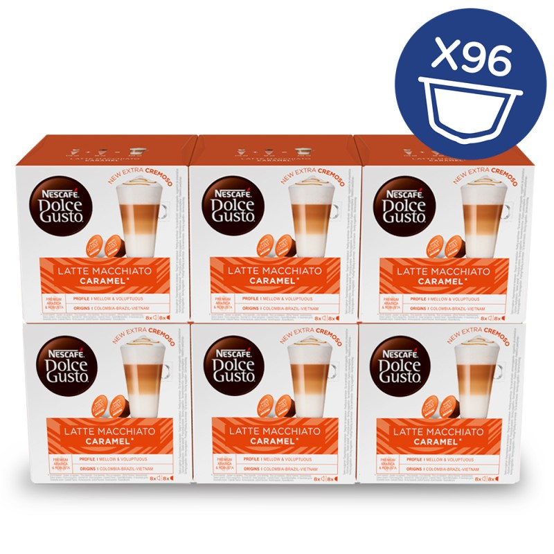 Dolce Gusto Latte Macchiato Caramel 6x16, 96 cápsulas