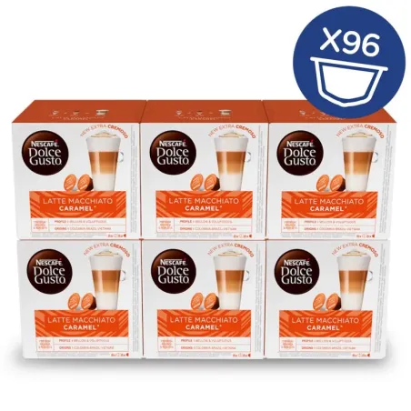 Dolce Gusto Latte Macchiato Caramel 6x16, 96 cápsulas