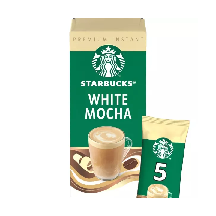 Starbucks Mocha Blanco  caja de 5 sobres de 23 gramos