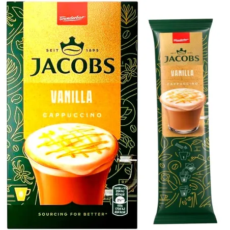 Cappuccino Vainilla Jacobs 8 Sobres | Cremoso y Aromático