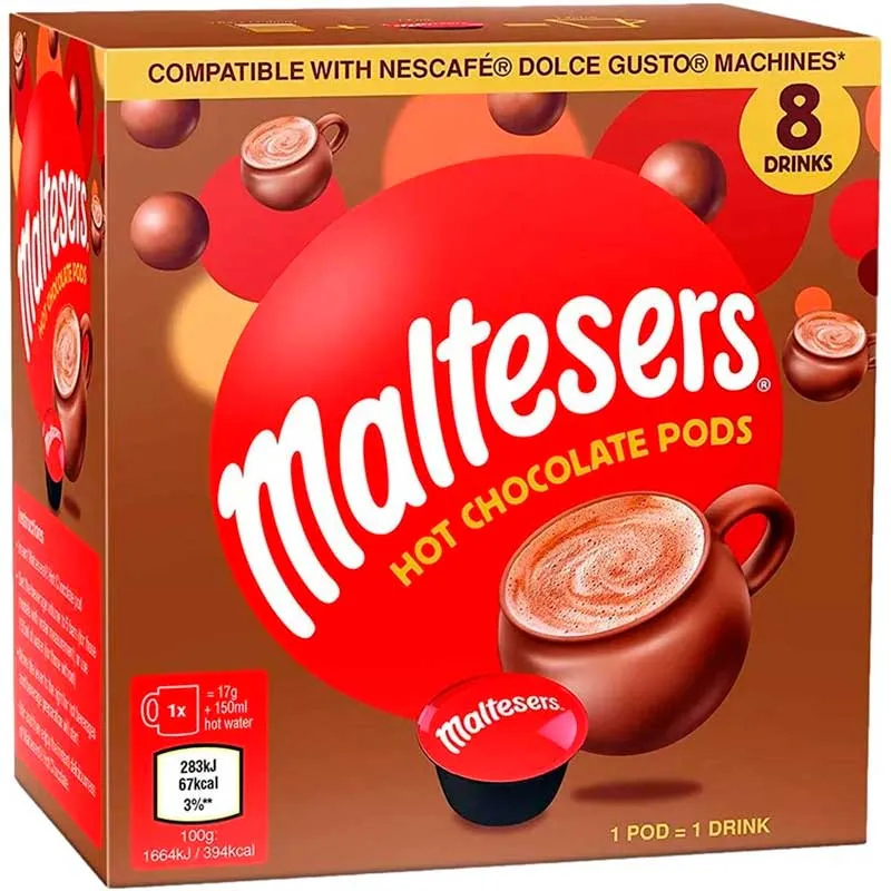 Maltesers Chocolate – 8 Cápsulas Dolce Gusto