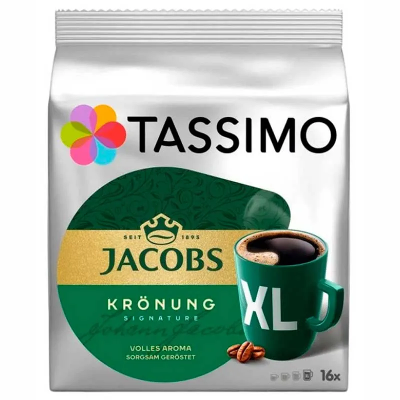 Tassimo Krönung XL Jacobs 16 Cápsulas | Café Intenso