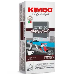 Kimbo Intenso Napoletano Intensidad 13 compatibles con Nespresso  10 cápsulas de café