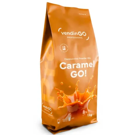 Caramel Go Cappuccino en polvo bolsa de un kilo especial vending