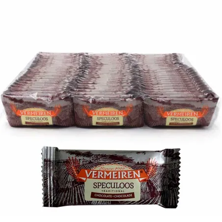 Vermeiren 75 Galletas speculoos con lagrimas chocolate  para acompañar al café