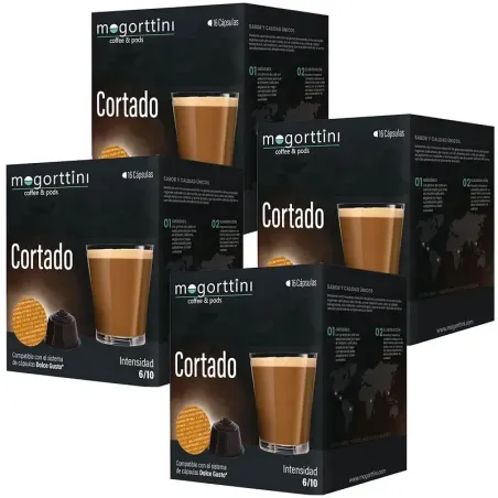 Café Cortado 4 cajas x 16 cápsulas Mogorttini Dolce Gusto