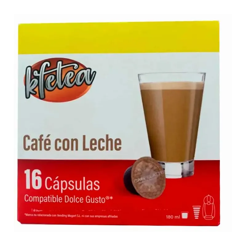Café con Leche Dolce Gusto Kfetea en 16 Cápsulas compatibles