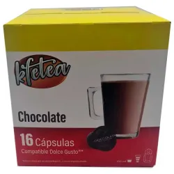 Chocolate compatibles con Dolce Gusto Kfetea 16 cápsulas 16 servicios