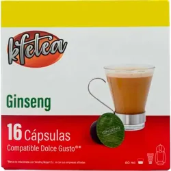 Ginseng compatibles con Dolce Gusto de Kfetea, 16 cápsulas 16 servicios