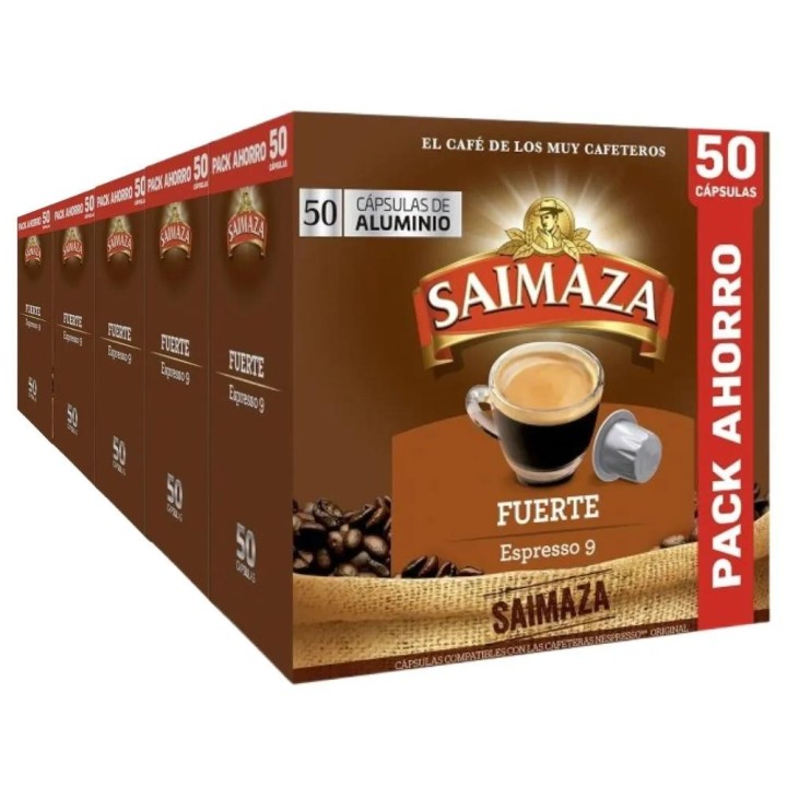 Café Saimaza Fuerte 250 cápsulas compatibles Nespresso