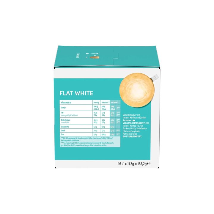 Flat White Dolce Gusto Pack 3 Cajas · 48 Cápsulas