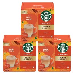 Pack 3 cajas Pumpkin Spice Latte Starbucks Dolce Gusto 36 cápsulas