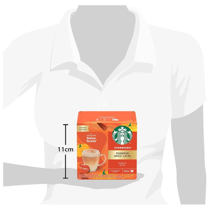 Tamaño de la caja Pumpkin Spice Latte Starbucks Dolce Gusto