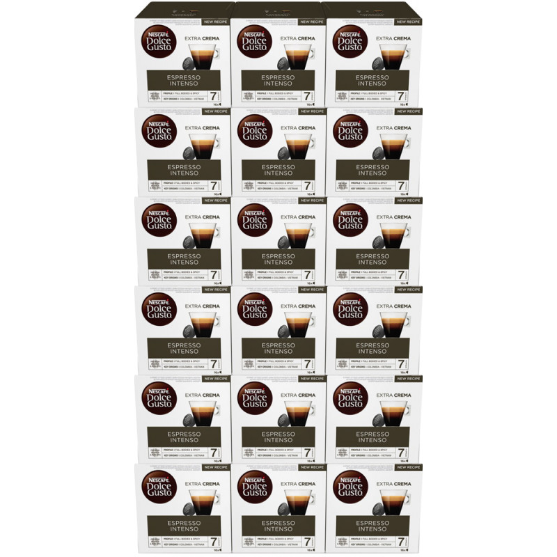 Dolce Gusto Espresso Intenso 18x16, 288 cápsulas